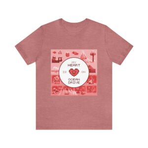My Heart is on Ocean Drive / Men's Miami Pixel T-shirt - Imagen 50