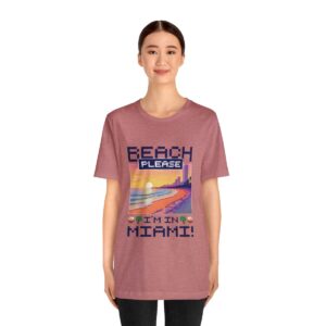 Beach please! I'm in Miami / Men's Miami Pixel T-shirt - Imagen 52