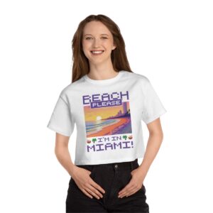 Beach Please / Women's Miami Pixel T-shirt - Imagen 4