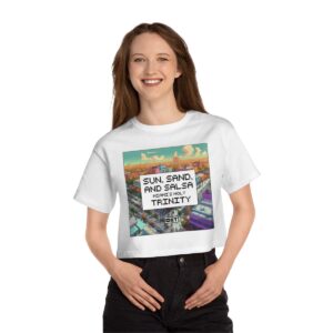 Sun, Sand and Salsa / Women's Miami Pixel T-shirt - Imagen 6