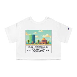 Sun-kissed and Saltwater / Women's Miami Pixel T-shirt - Imagen 5