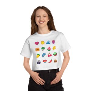 Traditional food / Women's Miami Pixel T-shirt - Imagen 4