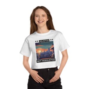 Mojitos, not mosquitos / Women's Miami Pixel T-shirt - Imagen 6