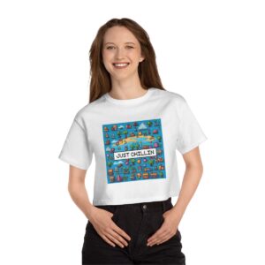 Just Chillin / Women's Miami Pixel T-shirt - Imagen 6