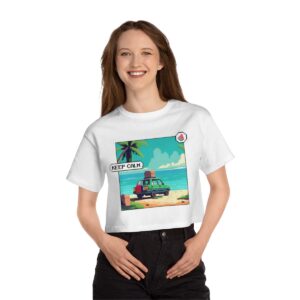 Keep Calm / Women's Miami Pixel T-shirt - Image 6
