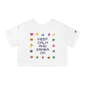 Keep Calm and Samba On / Women's Miami Pixel T-shirt - Imagen 4