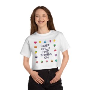 Keep Calm and Samba On / Women's Miami Pixel T-shirt - Imagen 6