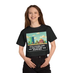 Sun-kissed and Saltwater / Women's Miami Pixel T-shirt - Imagen 9