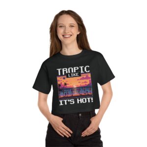 Tropic Like It's Hot / Women's Miami Pixel T-shirt - Imagen 9