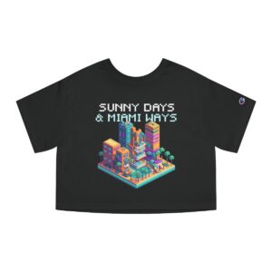 Sunny Days & Miami Ways / Women's Miami Pixel T-shirt - Image 7
