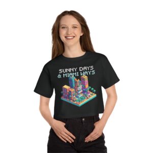 Sunny Days & Miami Ways / Women's Miami Pixel T-shirt - Image 9