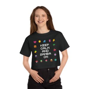 Keep Calm and Samba On / Women's Miami Pixel T-shirt - Imagen 9