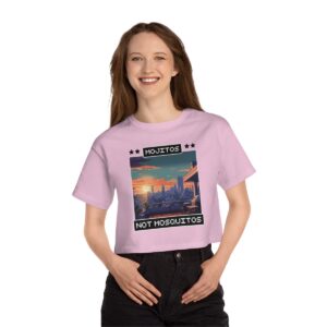 Mojitos, not mosquitos / Women's Miami Pixel T-shirt - Imagen 3
