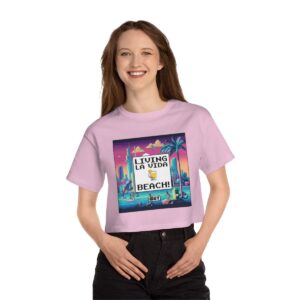 Living La Vida Beach! / Women's Miami Pixel T-shirt - Imagen 3