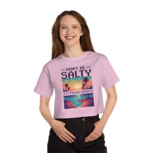 Don't be Salty / Women's Miami Pixel T-shirt - Image 3
