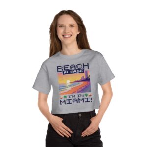 Beach Please / Women's Miami Pixel T-shirt - Imagen 12