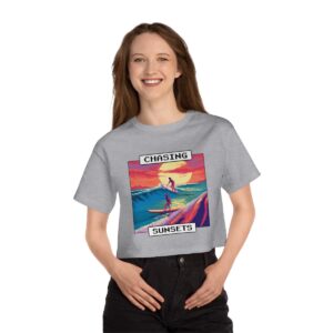 Sunset in Florida / Women's Miami Pixel T-shirt - Imagen 12
