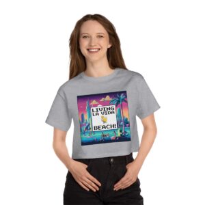 Living La Vida Beach! / Women's Miami Pixel T-shirt - Imagen 12