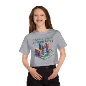 Sunny Days & Miami Ways / Women's Miami Pixel T-shirt - Image 12