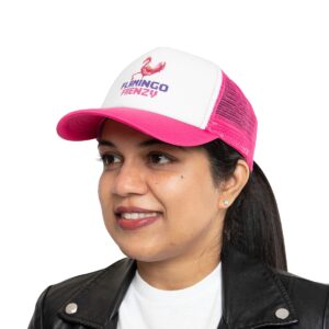 Pixel Flamingo Frenzy / Women's Miami Pixel Hat - Image 5