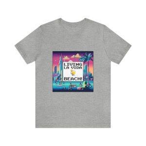 Living La Vida, Beach! / Men's Miami Pixel T-shirt - Imagen 122