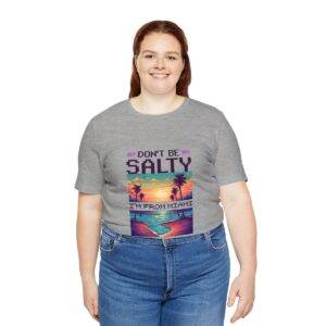 Don't be salty / Men's Miami Pixel T-shirt - Imagen 127