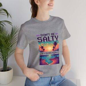 Don't be salty / Men's Miami Pixel T-shirt - Imagen 129