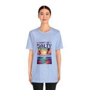 Don't be salty / Men's Miami Pixel T-shirt - Imagen 112