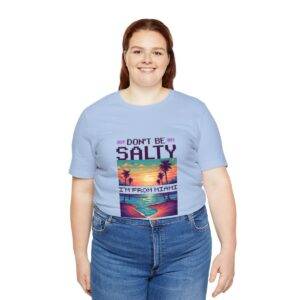 Don't be salty / Men's Miami Pixel T-shirt - Imagen 115