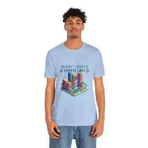 Sunny Days / Men's Miami Pixel T-shirt - Imagen 109