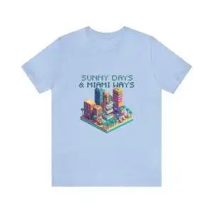 Sunny Days / Men's Miami Pixel T-shirt - Imagen 110