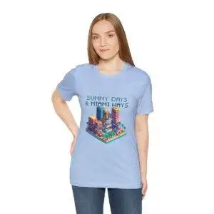 Sunny Days / Men's Miami Pixel T-shirt - Imagen 113