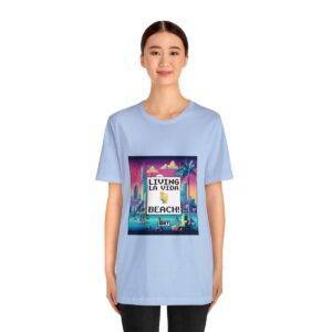 Living La Vida, Beach! / Men's Miami Pixel T-shirt - Imagen 112
