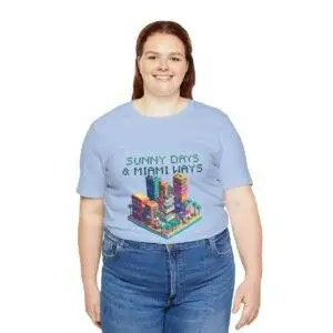 Sunny Days / Men's Miami Pixel T-shirt - Imagen 115