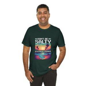 Don't be salty / Men's Miami Pixel T-shirt - Imagen 92