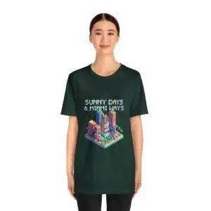 Sunny Days / Men's Miami Pixel T-shirt - Imagen 88
