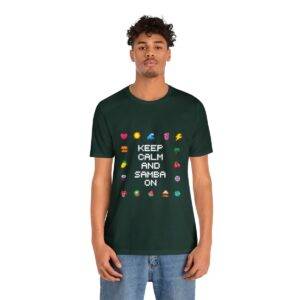 Keep Calm and Samba on / Men's Miami Pixel T-shirt - Imagen 85