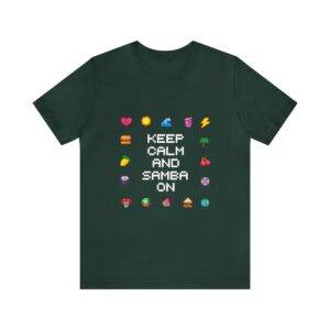Keep Calm and Samba on / Men's Miami Pixel T-shirt - Imagen 86