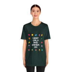 Keep Calm and Samba on / Men's Miami Pixel T-shirt - Imagen 88