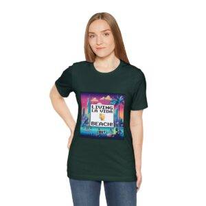 Living La Vida, Beach! / Men's Miami Pixel T-shirt - Imagen 89