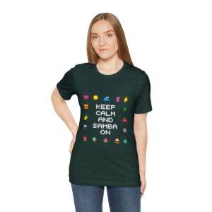 Keep Calm and Samba on / Men's Miami Pixel T-shirt - Imagen 89