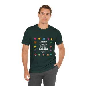 Keep Calm and Samba on / Men's Miami Pixel T-shirt - Imagen 90