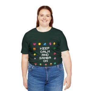 Keep Calm and Samba on / Men's Miami Pixel T-shirt - Imagen 91