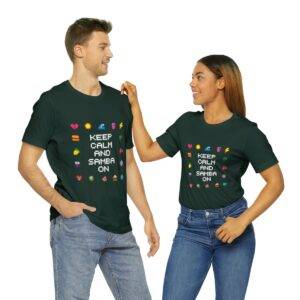 Keep Calm and Samba on / Men's Miami Pixel T-shirt - Imagen 94