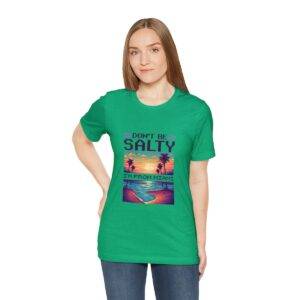 Don't be salty / Men's Miami Pixel T-shirt - Imagen 5