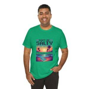 Don't be salty / Men's Miami Pixel T-shirt - Imagen 8
