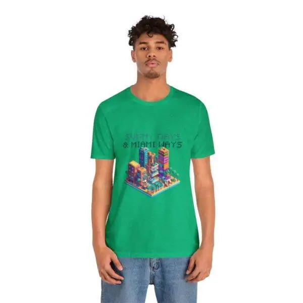 Sunny Days / Camiseta de hombre Miami Pixel