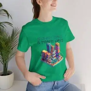 Sunny Days / Men's Miami Pixel T-shirt - Imagen 9