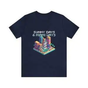 Sunny Days / Men's Miami Pixel T-shirt - Imagen 134