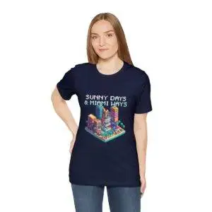 Sunny Days / Men's Miami Pixel T-shirt - Imagen 137